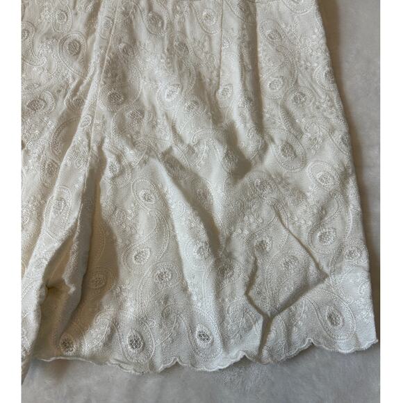 Anthropologie See U Soon Shorts Romper Women's S Textured Off White Dressy  NWT - Picture 9 of 11